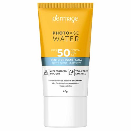 Protetor Solar Facial Dermage – Photoage Water FPS50 40g Protetor Solar Facial Dermage – Photoage Water FPS50 40g